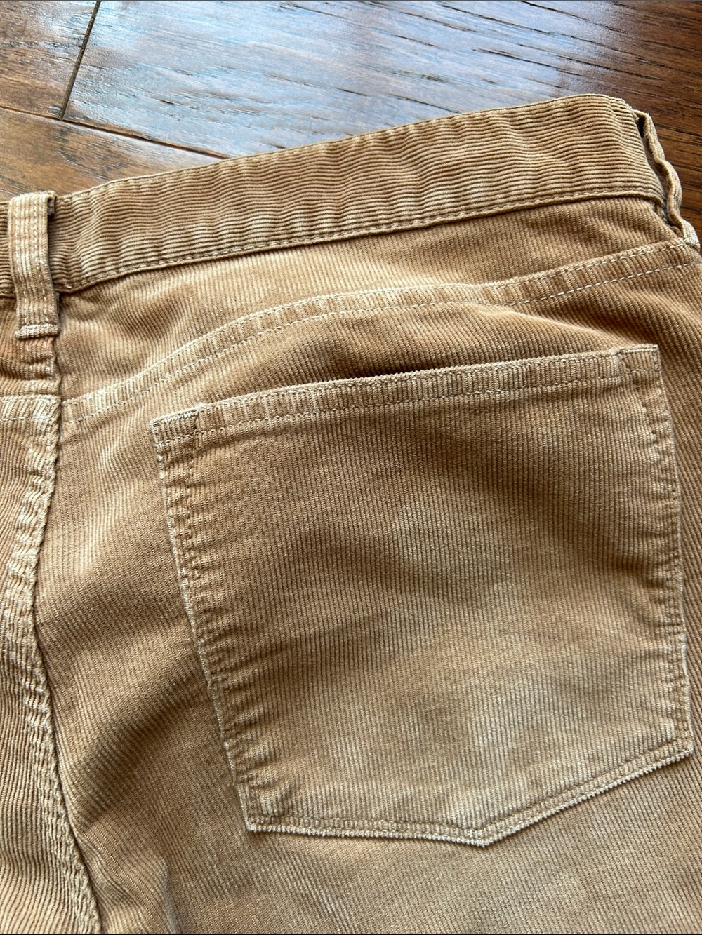 J. Crew Toothpick super skinny Stretch cords with 6” zippers at ankle. tan sz32 - Picture 9 of 12